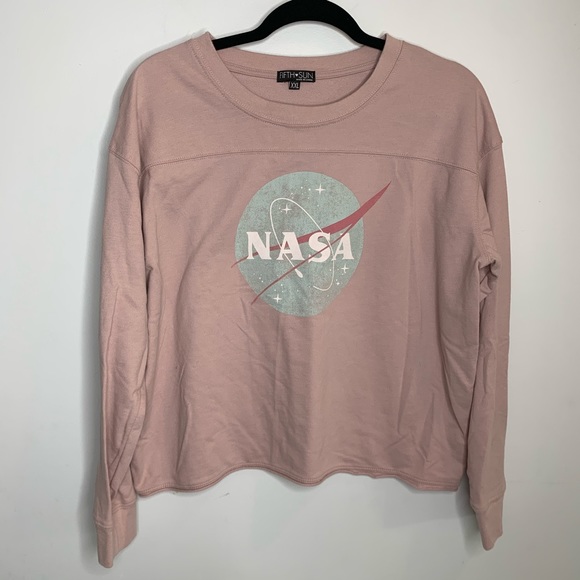 nasa cropped sweatshirt